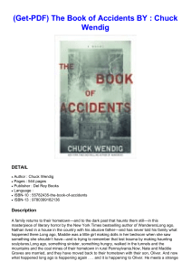 (Get-PDF) The Book of Accidents BY : Chuck Wendig