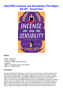 (Get-PDF) Incense and Sensibility (The Rajes, #3) BY : Sonali Dev