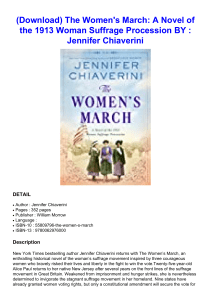  (Download) The Women's March: A Novel of the 1913 Woman Suffrage Procession BY : Jennifer Chiaverini