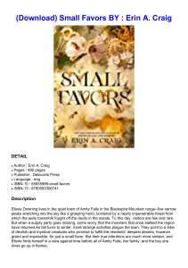  (Download) Small Favors BY : Erin A. Craig