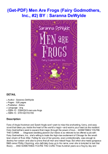 (Get-PDF) Men Are Frogs (Fairy Godmothers, Inc., #2) BY : Saranna DeWylde