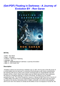 (Get-PDF) Floating in Darkness - A Journey of Evolution BY : Ron Garan