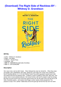  (Download) The Right Side of Reckless BY : Whitney D. Grandison