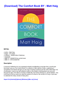  (Download) The Comfort Book BY : Matt Haig