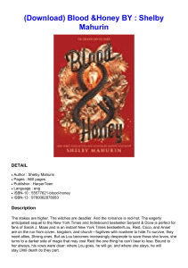  (Download) Blood & Honey BY : Shelby Mahurin