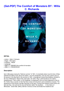 (Get-PDF) The Comfort of Monsters BY : Willa C. Richards