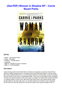 (Get-PDF) Woman in Shadow BY : Carrie Stuart Parks