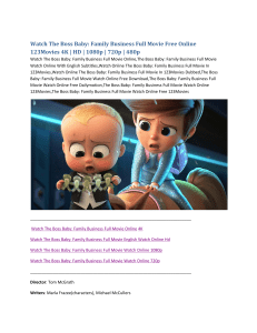Watch The Boss Baby Family Business Full Movie Free Online 123Movies 4K