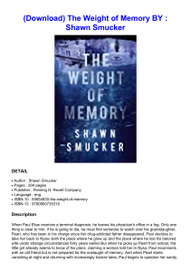  (Download) The Weight of Memory BY : Shawn Smucker