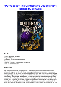 ~PDF/Books~ The Gentleman's Daughter BY : Bianca M. Schwarz