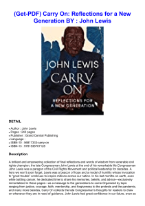 (Get-PDF) Carry On: Reflections for a New Generation BY : John             Lewis