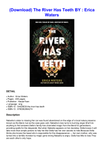  (Download) The River Has Teeth BY : Erica Waters