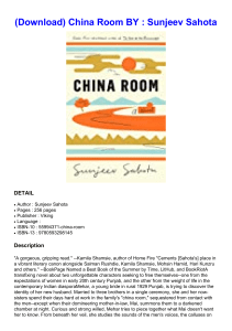  (Download) China Room BY : Sunjeev Sahota