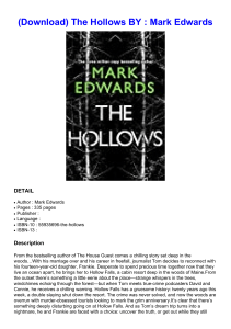  (Download) The Hollows BY : Mark  Edwards
