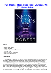 ~PDF/Books~ Neon Gods (Dark Olympus, #1) BY : Katee Robert