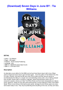 (Get-PDF) Seven Days in June BY : Tia Williams