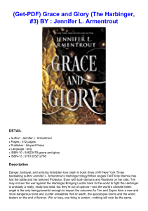 (Get-PDF) Grace and Glory (The Harbinger, #3) BY : Jennifer L. Armentrout