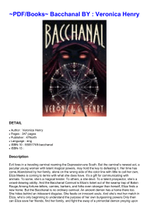 ~PDF/Books~ Bacchanal BY : Veronica  Henry