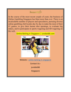 Online Betting in Singapore  Junebet66.com