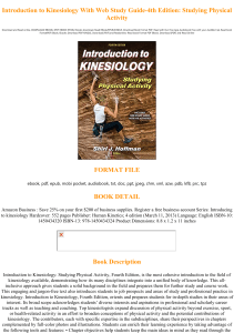 PDF Download<> Introduction to Kinesiology With Web Study Guide-4th Edition: Studying Physical Activity Read %book !#ePub