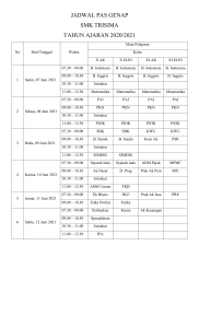 Jadwal PAT