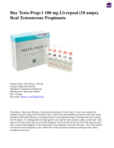Buy Testo-Prop-1 100 mg Liverpool 10 amps Real Testosterone Propionate Maxtreme Pharma
