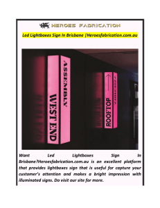 Led Lightboxes Sign In BrisbaneHeroesfabrication.com