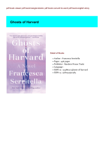 Get-PDF Ghosts of Harvard BY : Francesca Serritella