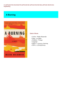 Get-PDF A Burning BY : Megha Majumdar
