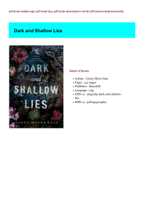 [PDF Download] Dark and Shallow Lies BY : Ginny Myers Sain