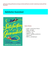 [PDF/Kindle] Satisfaction Guaranteed BY : Karelia Stetz-Waters