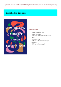 [PDF Download] Somebody's Daughter BY : Ashley C. Ford