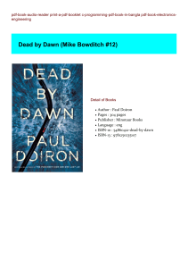 [PDF/Kindle] Dead by Dawn (Mike Bowditch #12) BY : Paul Doiron