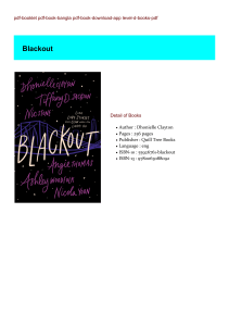 Get-PDF Blackout BY : Dhonielle Clayton