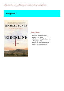 Get-PDF Ridgeline BY : Michael Punke