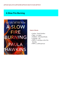 [PDF Download] A Slow Fire Burning BY : Paula Hawkins