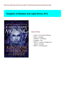 Get-PDF Kingdom of Shadow and Light (Fever, #11) BY : Karen Marie Moning