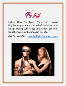 How to Make Your Sub Happy | Blog.foxtailapp.com