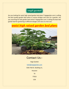 Find Waist High Raised Garden Bed Plans Online| Vego Garden