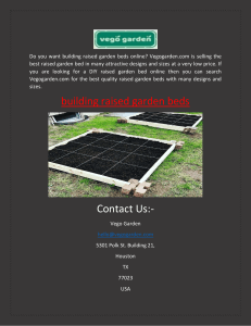 Now Search Building Raised Garden Beds Online| Vego Garden