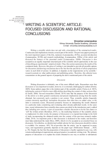 writing a scientific article