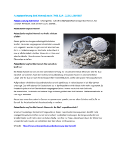 Asbestsanierung Bad Honnef nach TRGS 519 - 02241-2664987