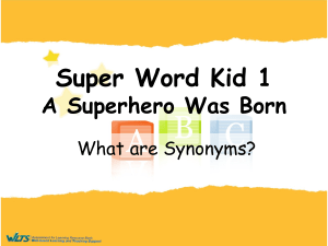 1 A Superhero Was Born