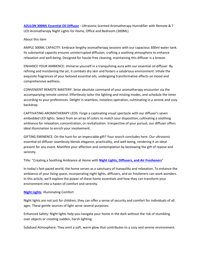 air fresheners for home