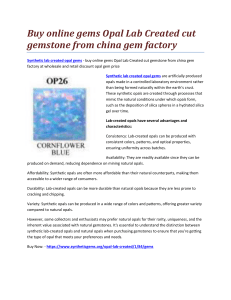 Buy online gems Opal Lab Created cut gemstone from china gem factory