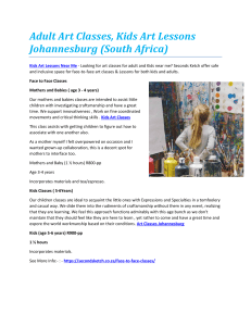 Adult Art Classes, Kids Art Lessons Johannesburg (South Africa)