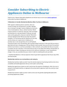Consider Subscribing to Electric Appliances Online in Melbourne