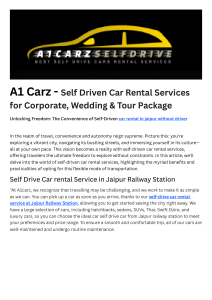 self drive car rental Jaipur price