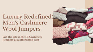 Luxury Redefined Men's Cashmere Wool Jumpers