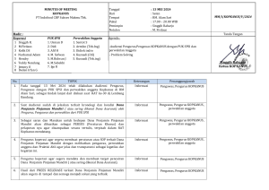 Minutes meeting Asuransi